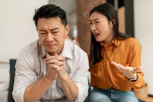 divorcing couple fighting over impact of menopause