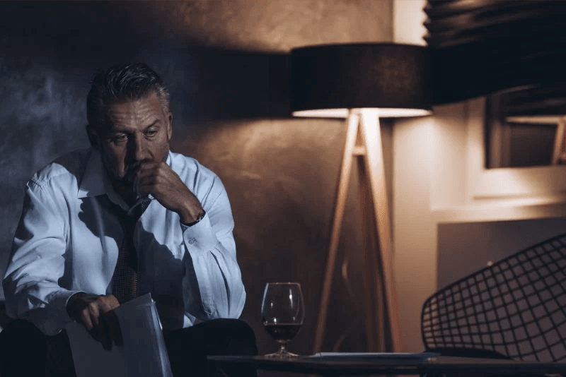 man wondering if he is having a midlife crisis